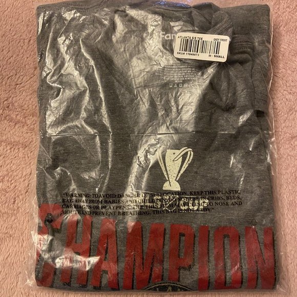 Atlanta United FC T-Shirt MLS Gray Size Small Soccer Cup Champions - Picture 9 of 10